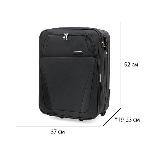 Куфар за ръчен багаж KREAL модел SLIM 52 см черен